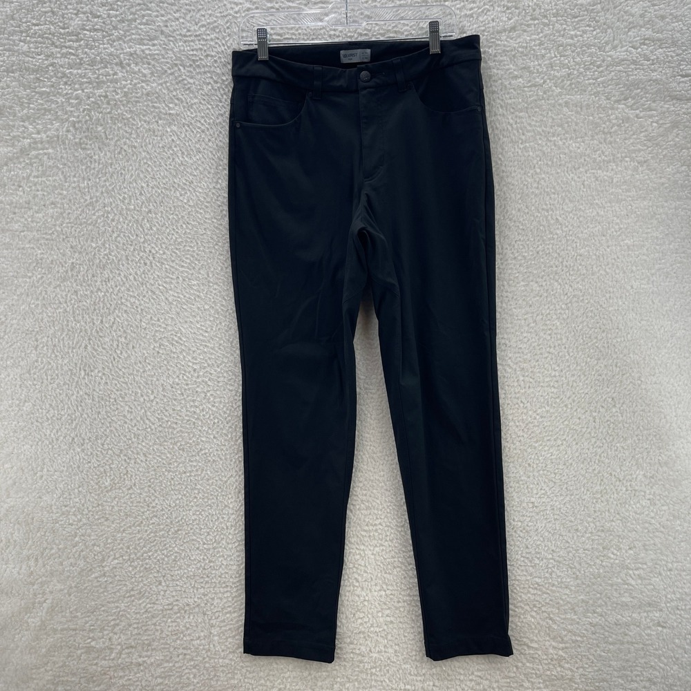 VRST Pants Mens 32x32 Black Performance Chino Preppy Stretch Golf Wicking